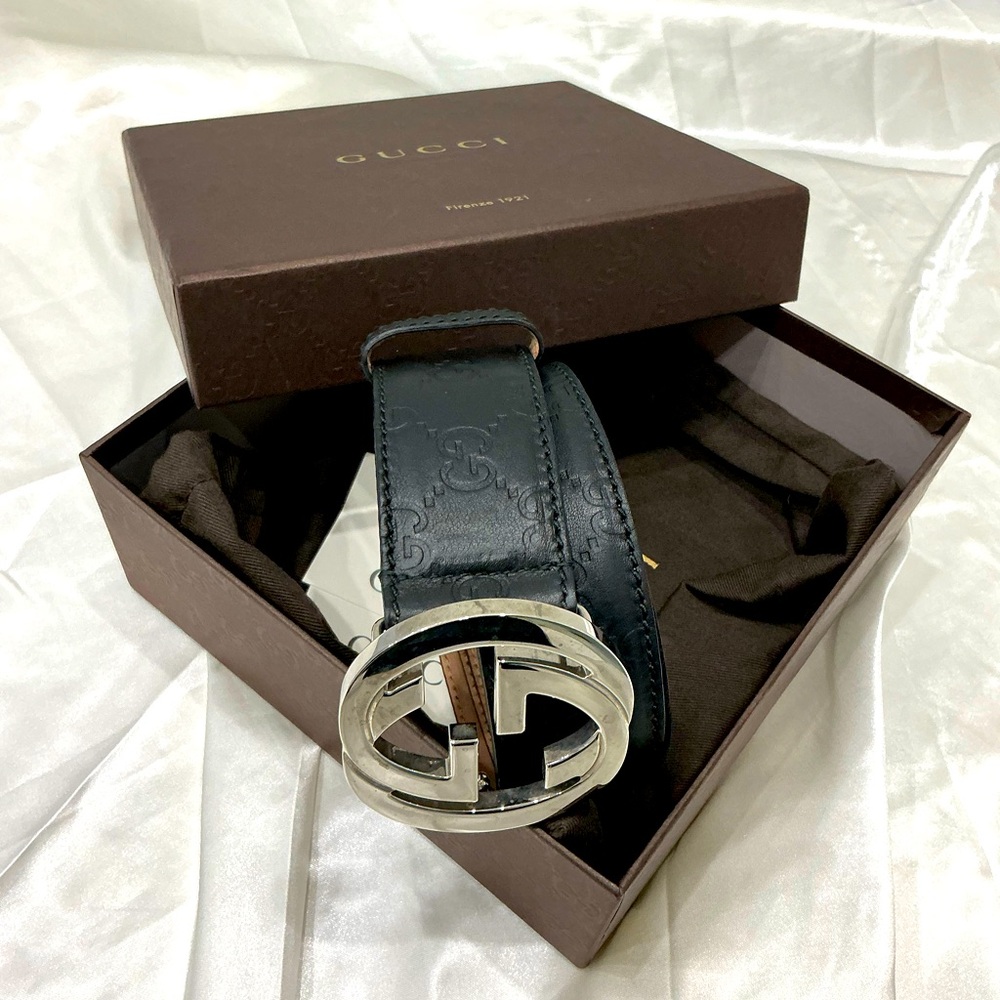 Authentic GUCCI GG monogram leather belt🌹🌹 - Picture 11 of 14